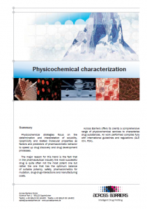 Factsheet Physicochemical characterization